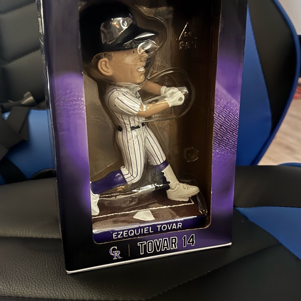 Colorado Rockies Ezequiel Tovar #14 Purple Bobblehead